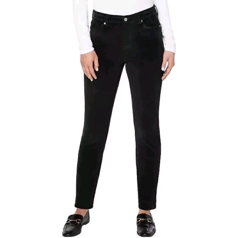 Well‎ Worn Women's High Rise Corduroy Pants, Black, Size  4/27